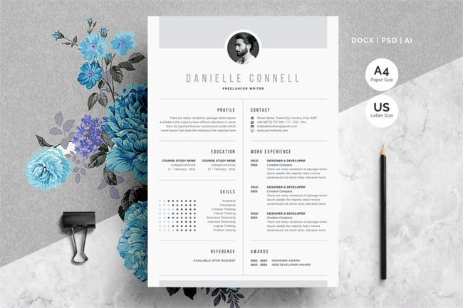 创意简历模板 Creative Resume CV Design