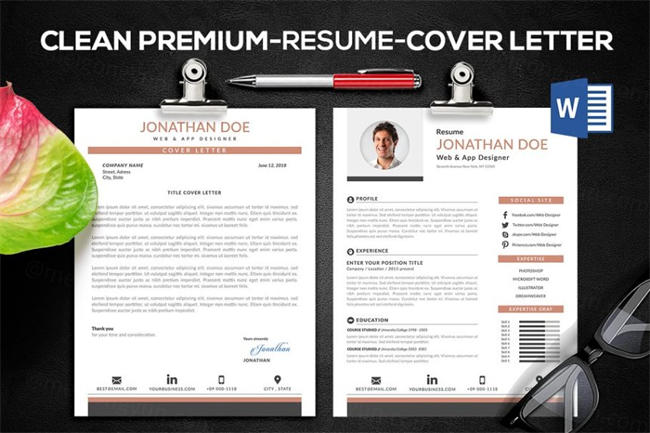 典雅型个人简历模板 Elegant Resume