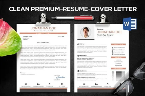 典雅型个人简历模板 Elegant Resume
