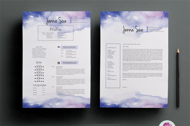 创意简历模板下载 Creative CV template