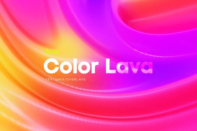 25张4K分辨率抽象彩色熔浆现代渐变背景素材 Color L