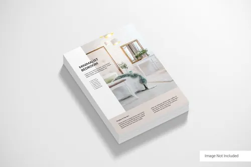高品质简约画册小册子手册设计展示样机PSD模板 Brochure template