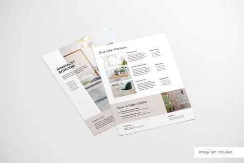 高品质简约画册小册子手册设计展示样机PSD模板 Brochure template