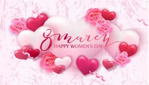 红心气球粉红系情人节/告白日/新婚季/女神节促销矢量海报素材 Valentines Day