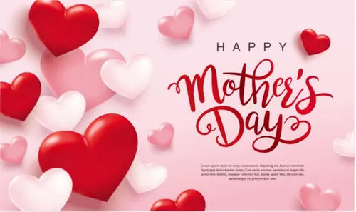 红心气球粉红系情人节/告白日/新婚季/女神节促销矢量海报素材 Valentines Day