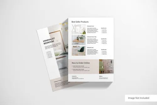 高品质简约画册小册子手册设计展示样机PSD模板 Brochure template