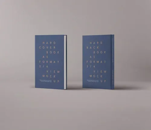 精装书模型PSD贴图模板Psd A5 Hardcover Book