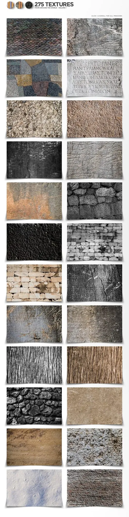 275+来自世界各地的墙壁超清纹理素材合集包 Texture