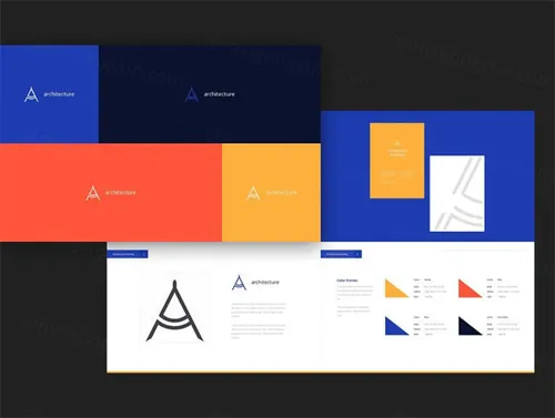 品牌VI提案logo设计展示整套模板 Branding Book  Style Guide Template