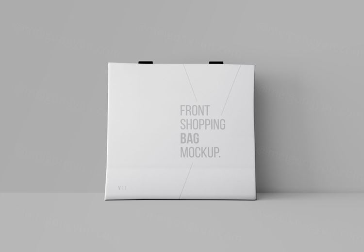 购物袋样机PSD模版 Front Shopping Bag Mockup