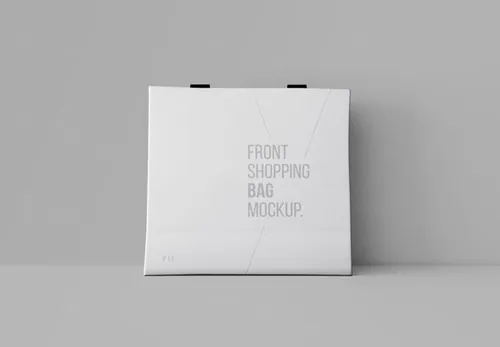 购物袋样机PSD模版 Front Shopping Bag Mockup