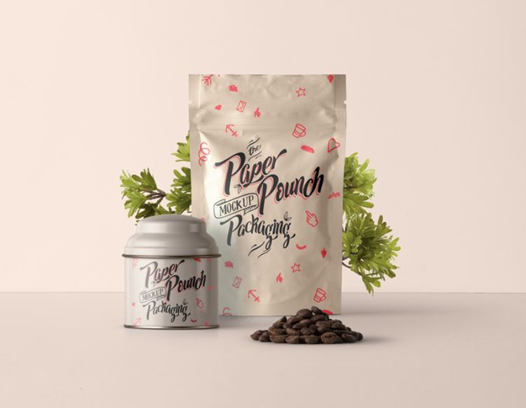 无尘纸psd站立式样袋样机 Psd Stand Up Pouch Mockup