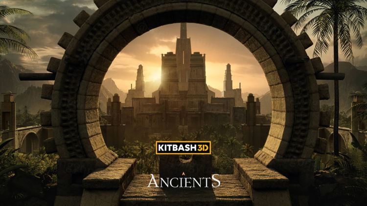 中世纪神秘古老玛雅外星文明奇幻建筑场景3D模型素材 KitB