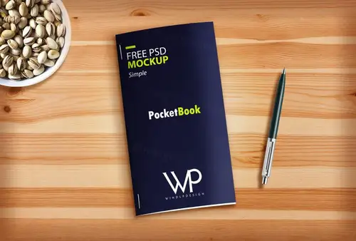 折页手册模型PSD贴图模板DL Brochure Mockup PSD 样机模版