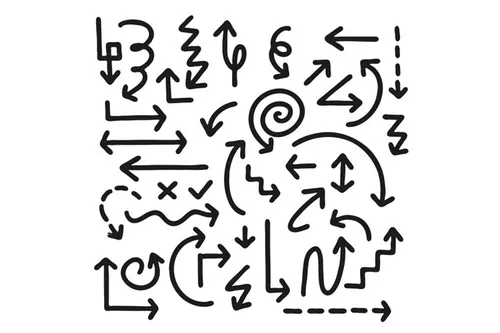 手绘各类箭头EPS矢量素材合辑包 Hand drawn ar