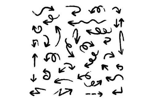 手绘各类箭头EPS矢量素材合辑包 Hand drawn ar