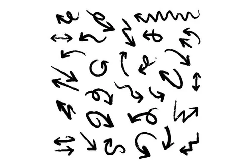 手绘各类箭头EPS矢量素材合辑包 Hand drawn ar