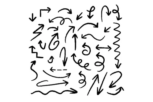 手绘各类箭头EPS矢量素材合辑包 Hand drawn ar