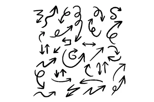 手绘各类箭头EPS矢量素材合辑包 Hand drawn ar