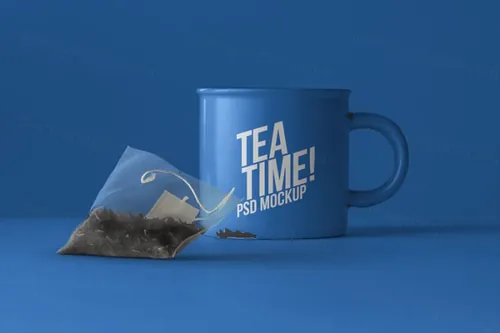 金属杯样机 Psd Tea Mug Mockup