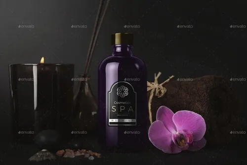 优质SPA化妆用品模型PSD贴图样机SPA Cosmetics Mock-Up V.2