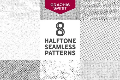 矢量半色调点背景纹理素材 Vector Halftone D