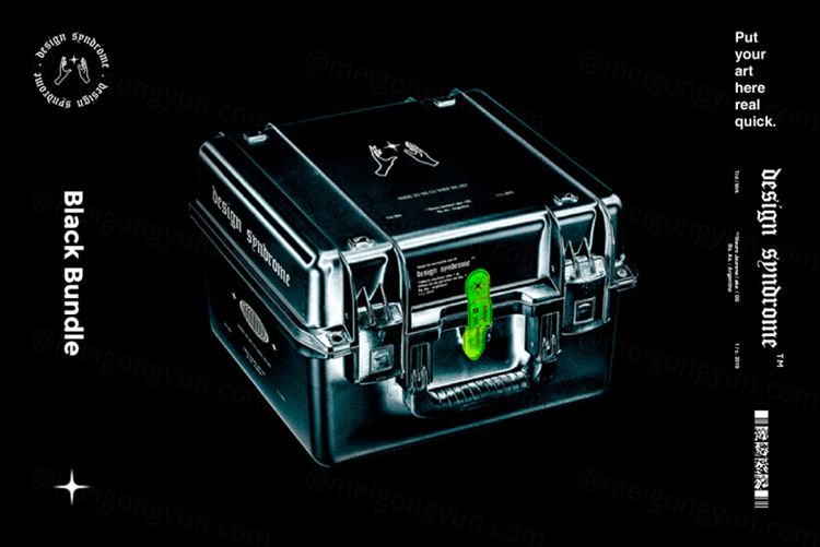 复古酸性艺术做旧设计样机工具包全套下载（免费更新）Desig