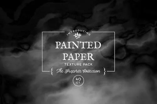 彩绘纸纹理石墨背景纹理素材 Painted Paper Te