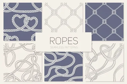 绳子无缝背景纹理素材 Ropes. Seamless