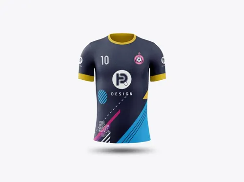 足球球衣立体镂空样机展示模板 Soccer Jersey Mockup