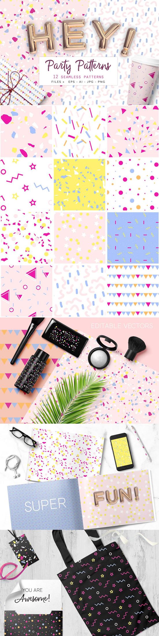 40party氛围素材下载 Party Seamless V