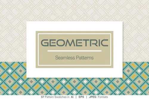57款漂亮实用的无缝几何图案Geometric Patter