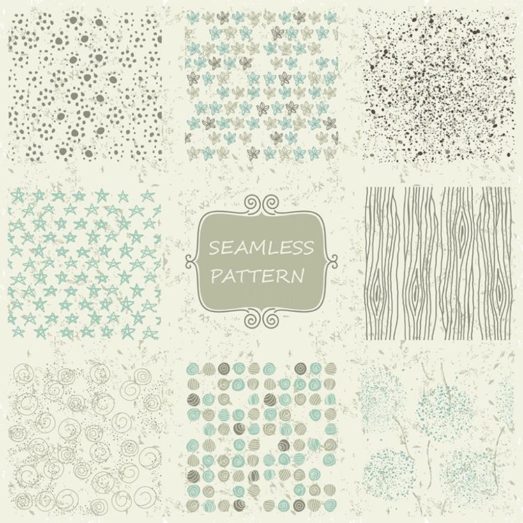 完美怀旧风格的四方连续矢量图案jim-lepage