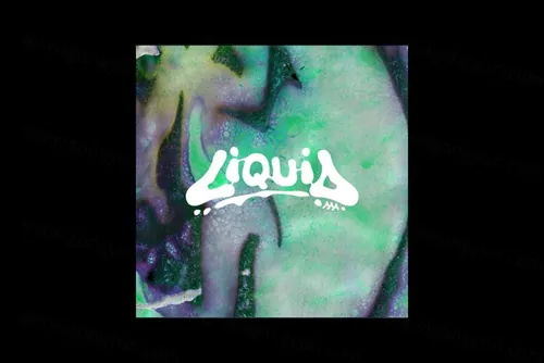 潮流抽象喷溅水彩颜料丙烯酸涂料油墨抽象纹理背景设计素材 AA