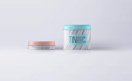 锡罐包装设计PSD贴图模板Psd Tin Container Packaging