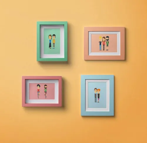 极简主义木质相框框架模型PSD贴图模板Psd Wood Frame Mockup