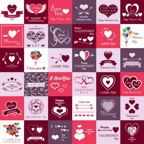 情人节女神节母亲节婚礼季浪漫活动爱心图标大合集