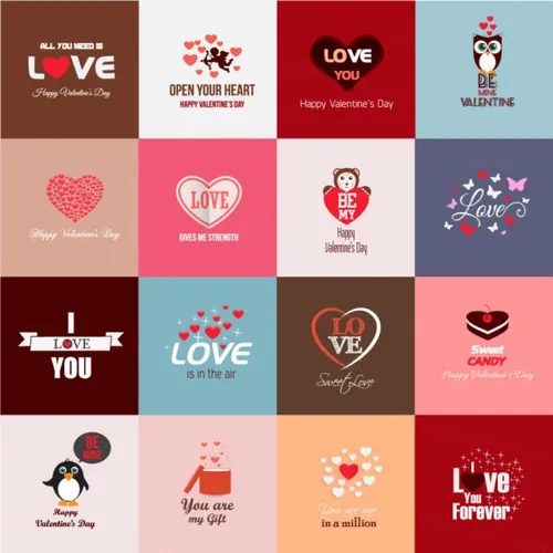 情人节女神节母亲节婚礼季浪漫活动爱心图标大合集