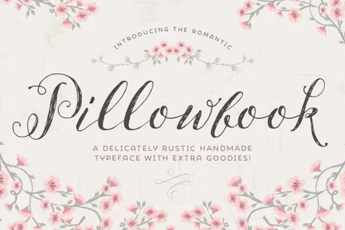 时尚手写字体 Pillowbook typeface  Ex