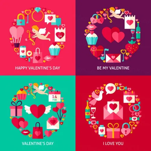 情人节女神节母亲节婚礼季浪漫活动爱心图标大合集