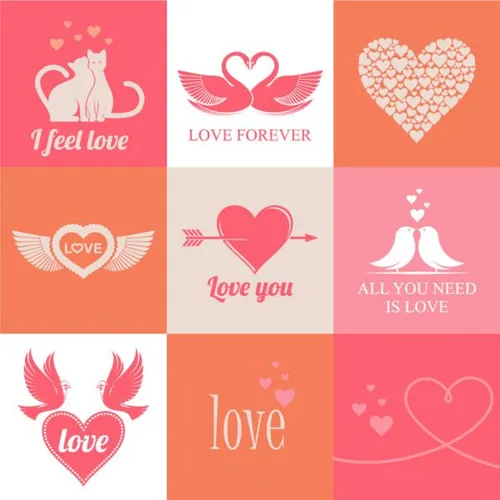 情人节女神节母亲节婚礼季浪漫活动爱心图标大合集