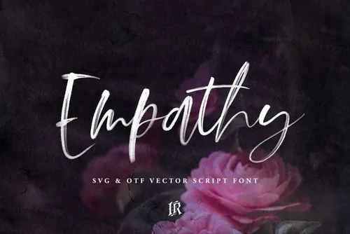 高清OpenType-SVG手写英文字体 Empathy S