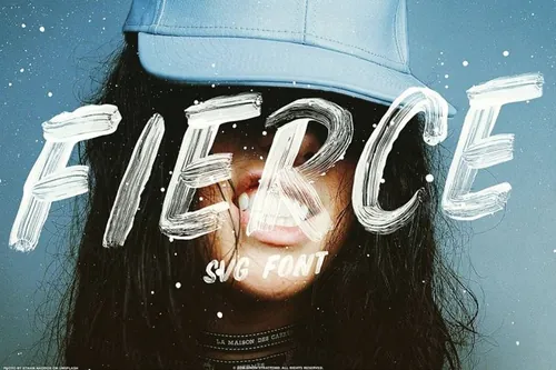 手写油漆风格英文字体 Fierce brush font O