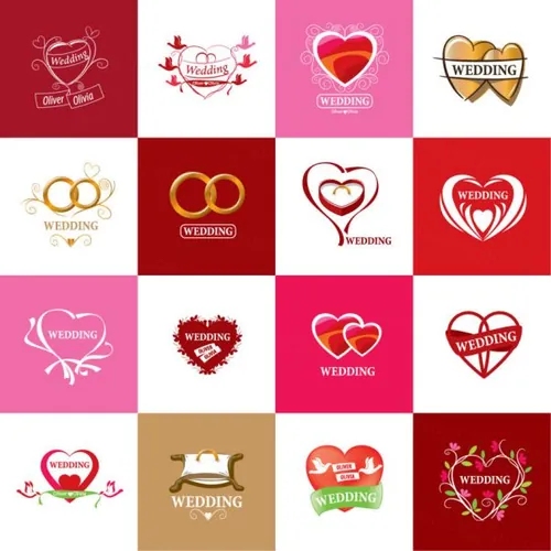 情人节女神节母亲节婚礼季浪漫活动爱心图标大合集