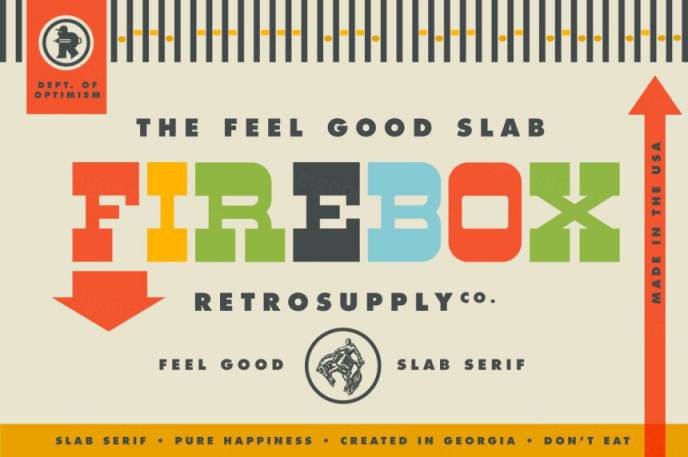 衬线字体 Firebox  Slab Serif Font
