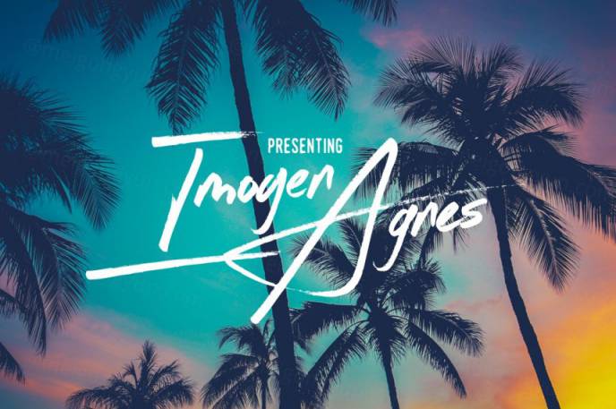 经典优雅的签名风格字体 Imogen Agnes