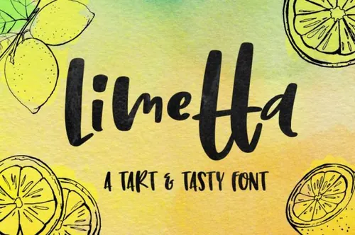 一款有趣的手写字体 Limetta a fun handwritten font