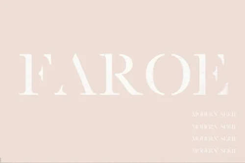 极简主义现代脚本字体 Faroe  A Modern Serif