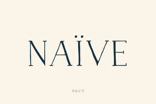 时尚优雅的字体 Naive Font Pack