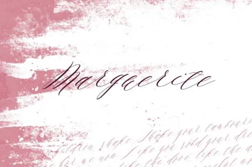 优雅的书法字体 Marguerite